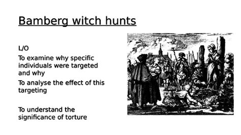 Witch hunts in bamberg
